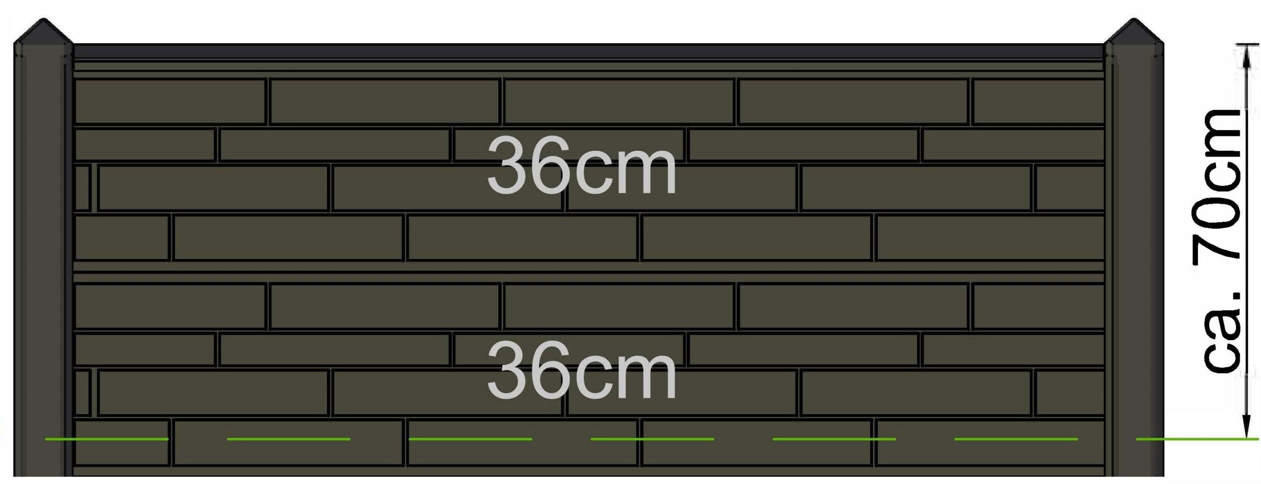 Berton borderpaal Hunze gecoat tussenmodel 145